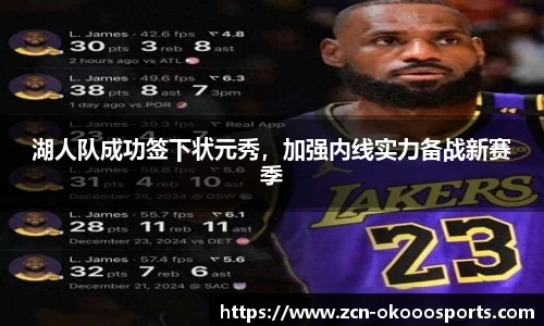 湖人队成功签下状元秀，加强内线实力备战新赛季